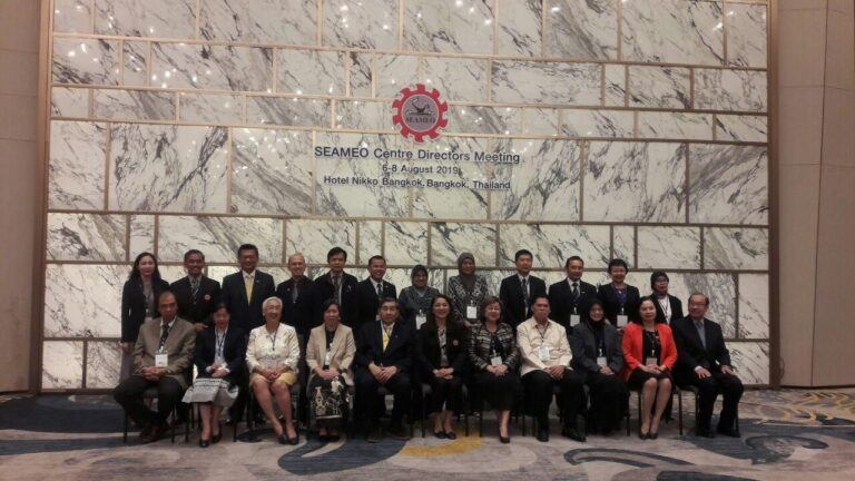 SEAMEO TED delegates attending the SEAMEO Centers Directors Meeting in Bangkok, Thailand