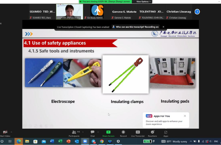 Online training course on “Generalization of Electrician Operation”